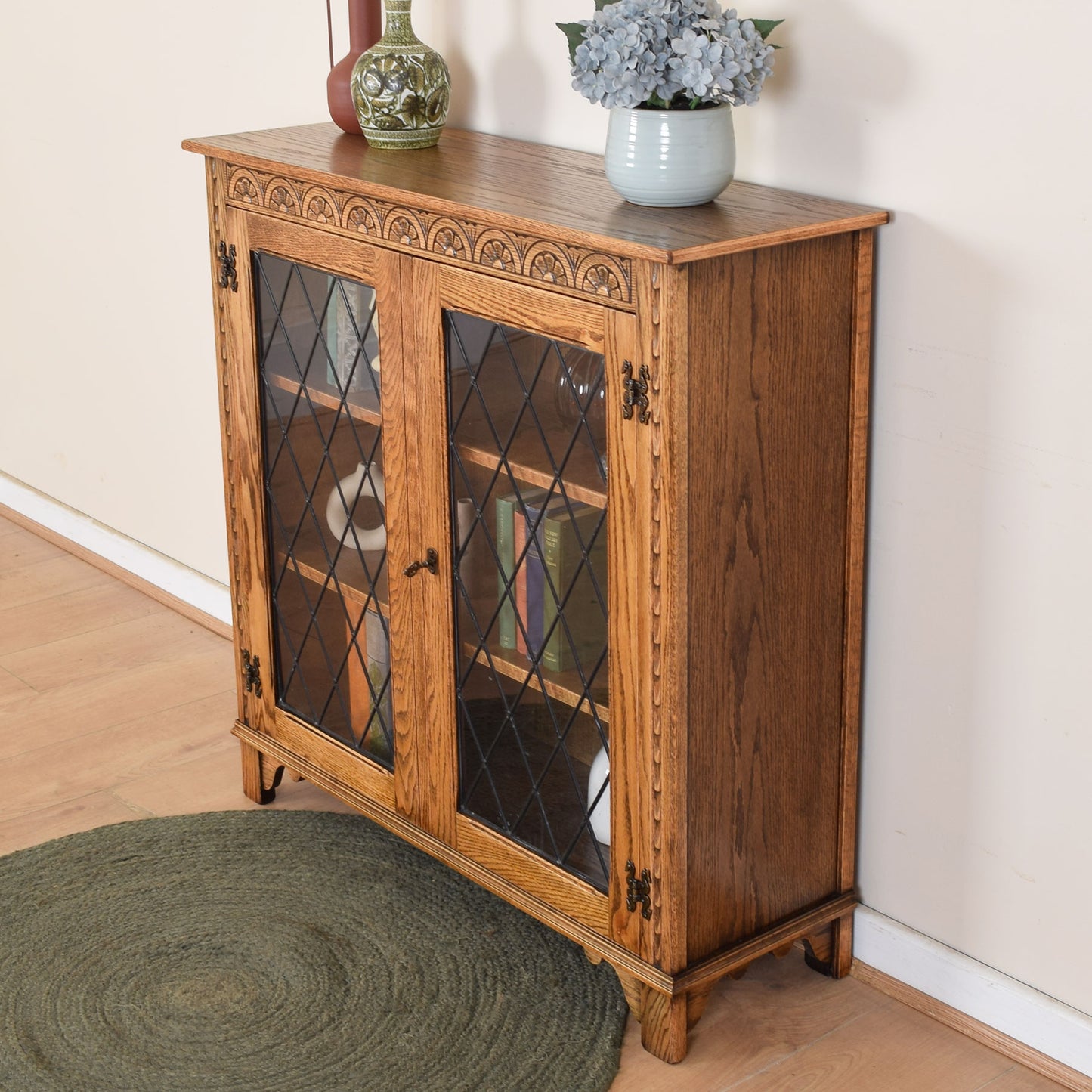 Jaycee Glazed Bookcase Cabinet