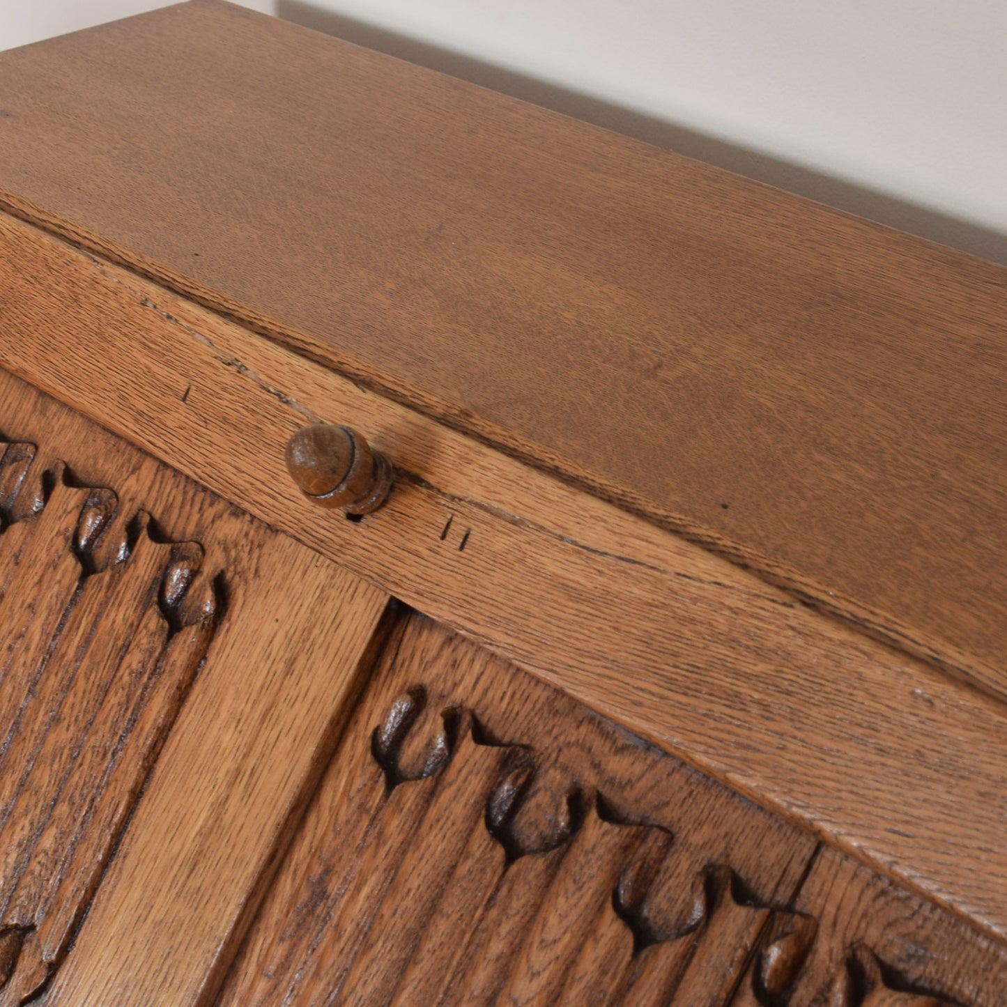 Oak Linenfold Writing Bureau