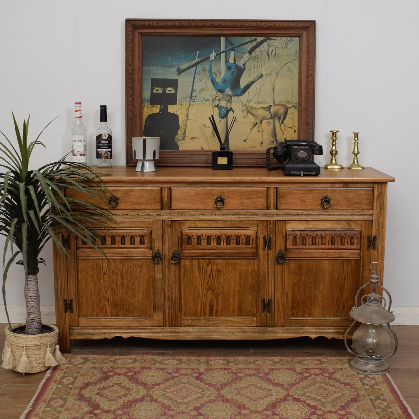 Restored Oak Sideboard