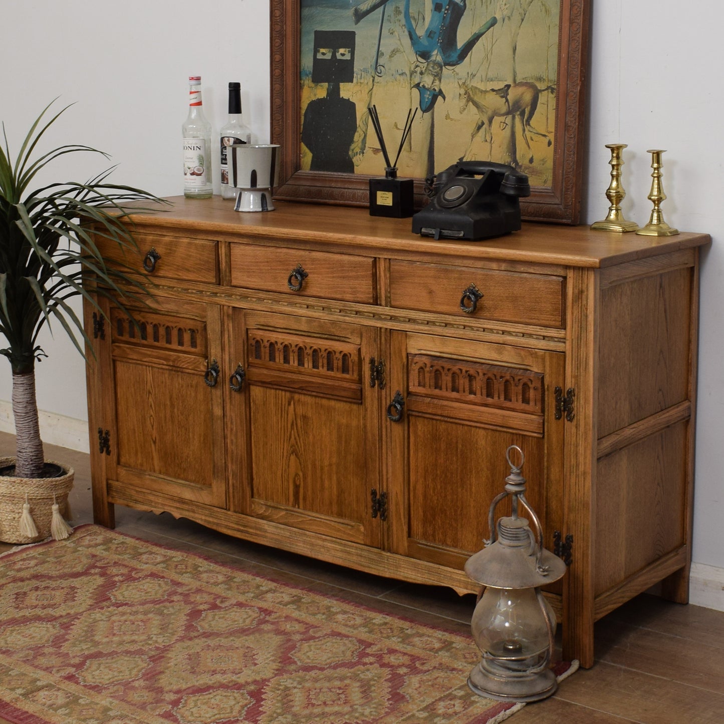 Restored Oak Sideboard