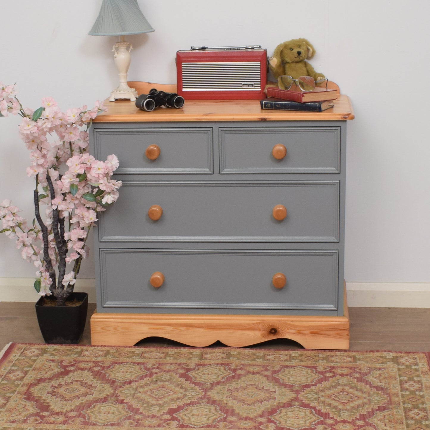 Painted Pine Chest of Drawers
