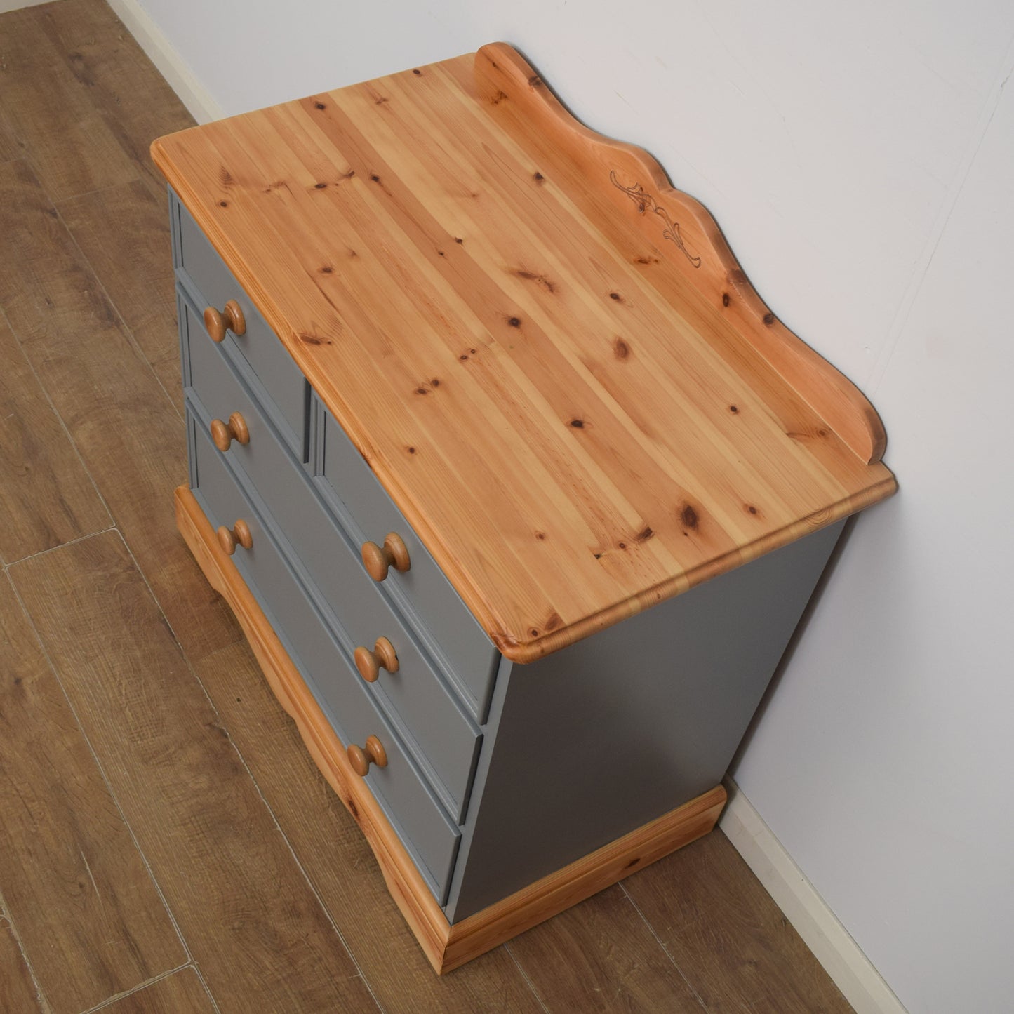 Painted Pine Chest of Drawers