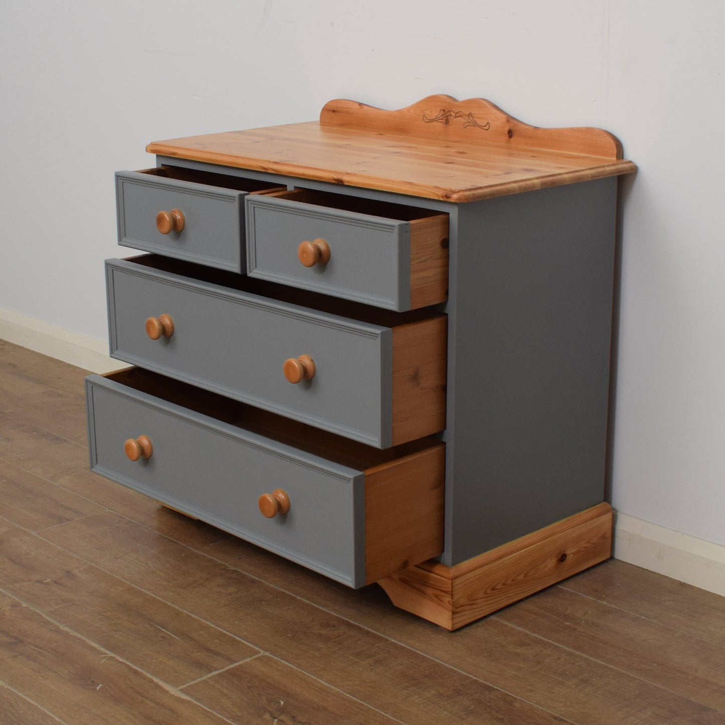 Painted Pine Chest of Drawers