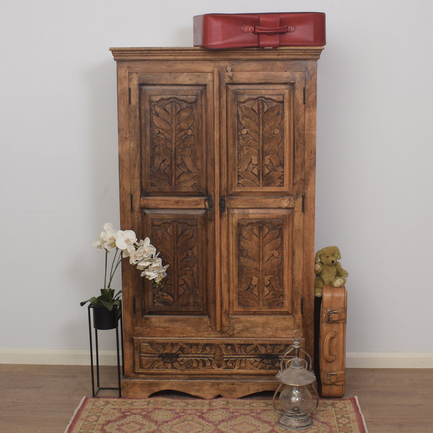 Carved Mango Wardrobe