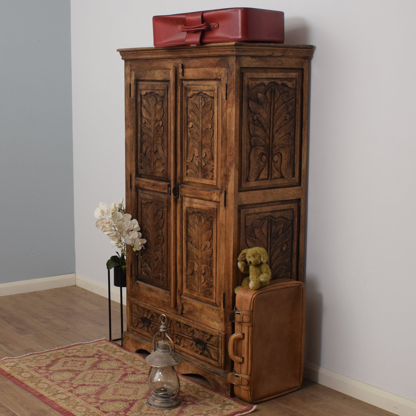 Carved Mango Wardrobe