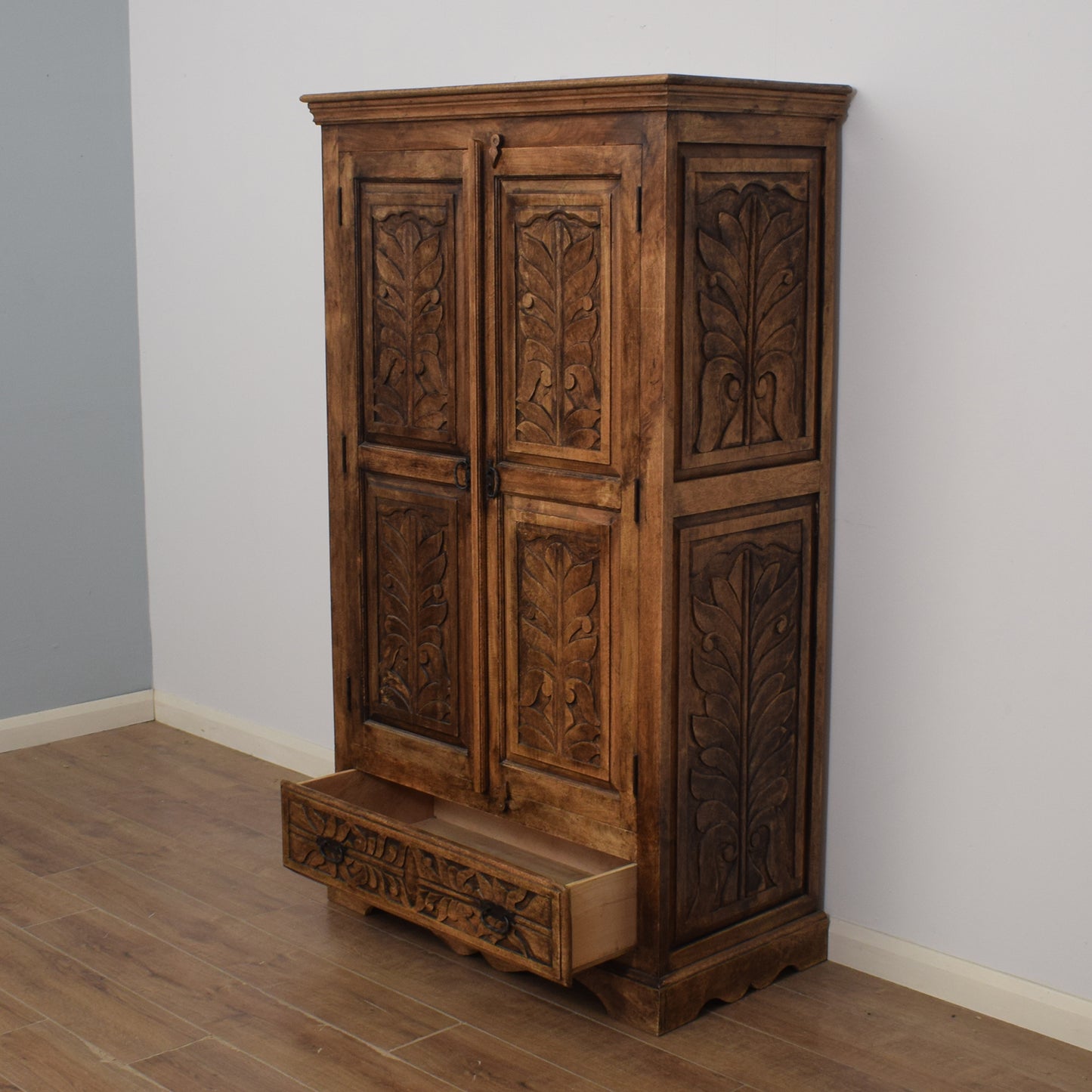 Carved Mango Wardrobe