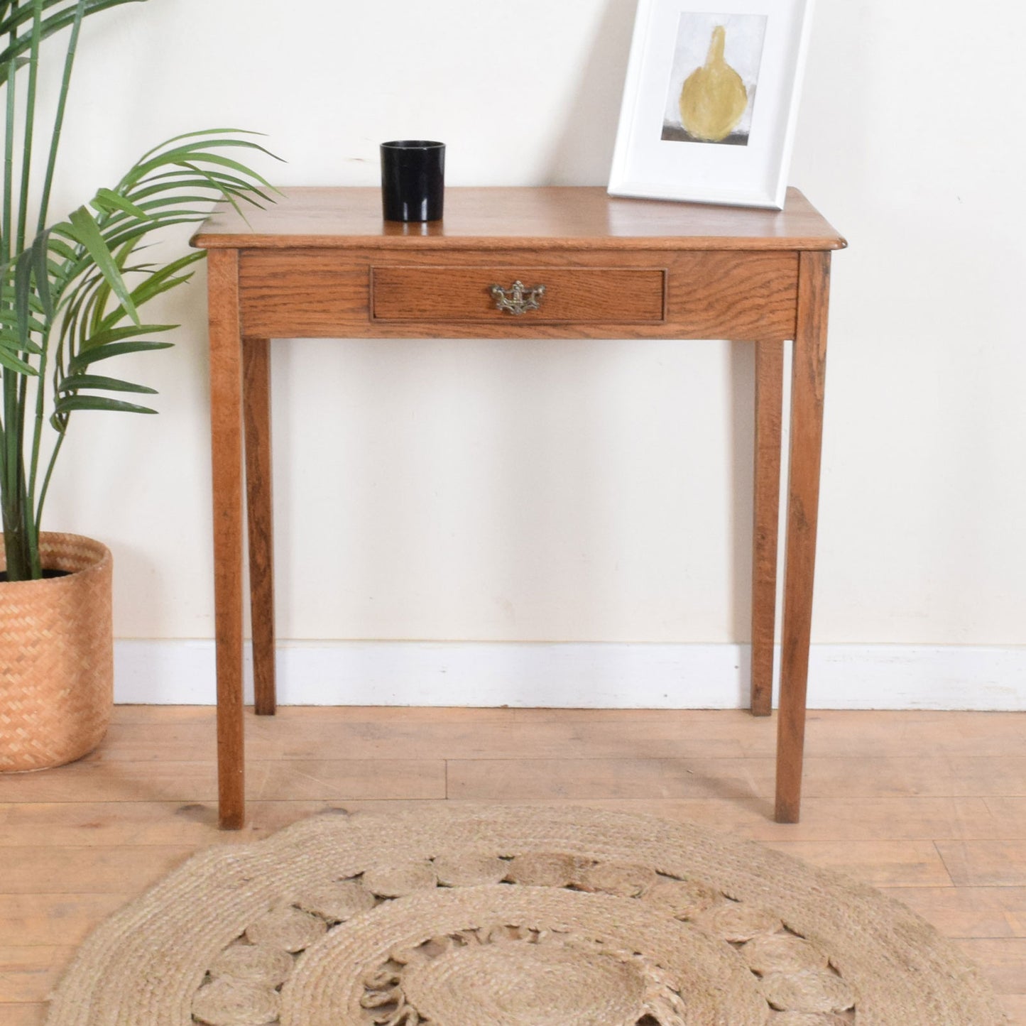 Rustic Oak Console Table