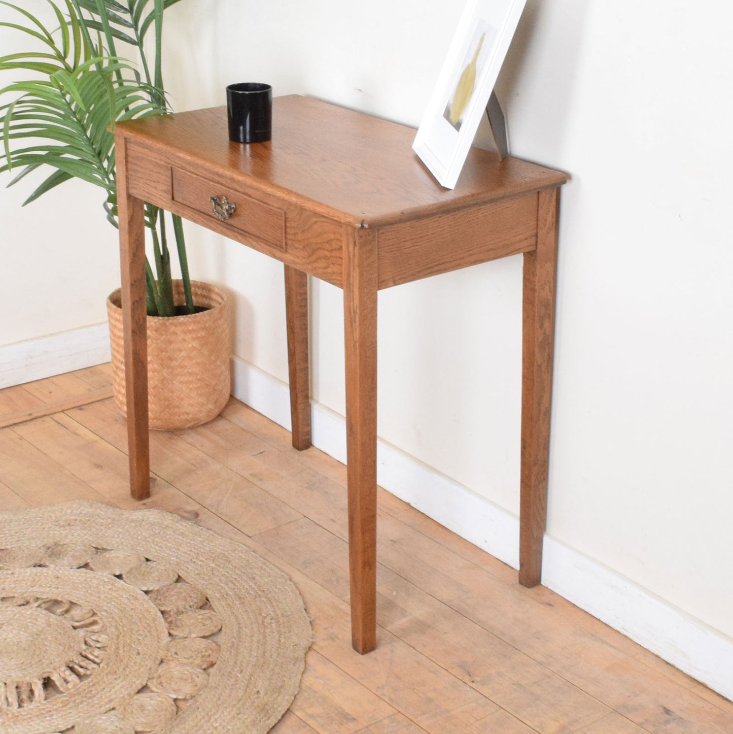 Rustic Oak Console Table