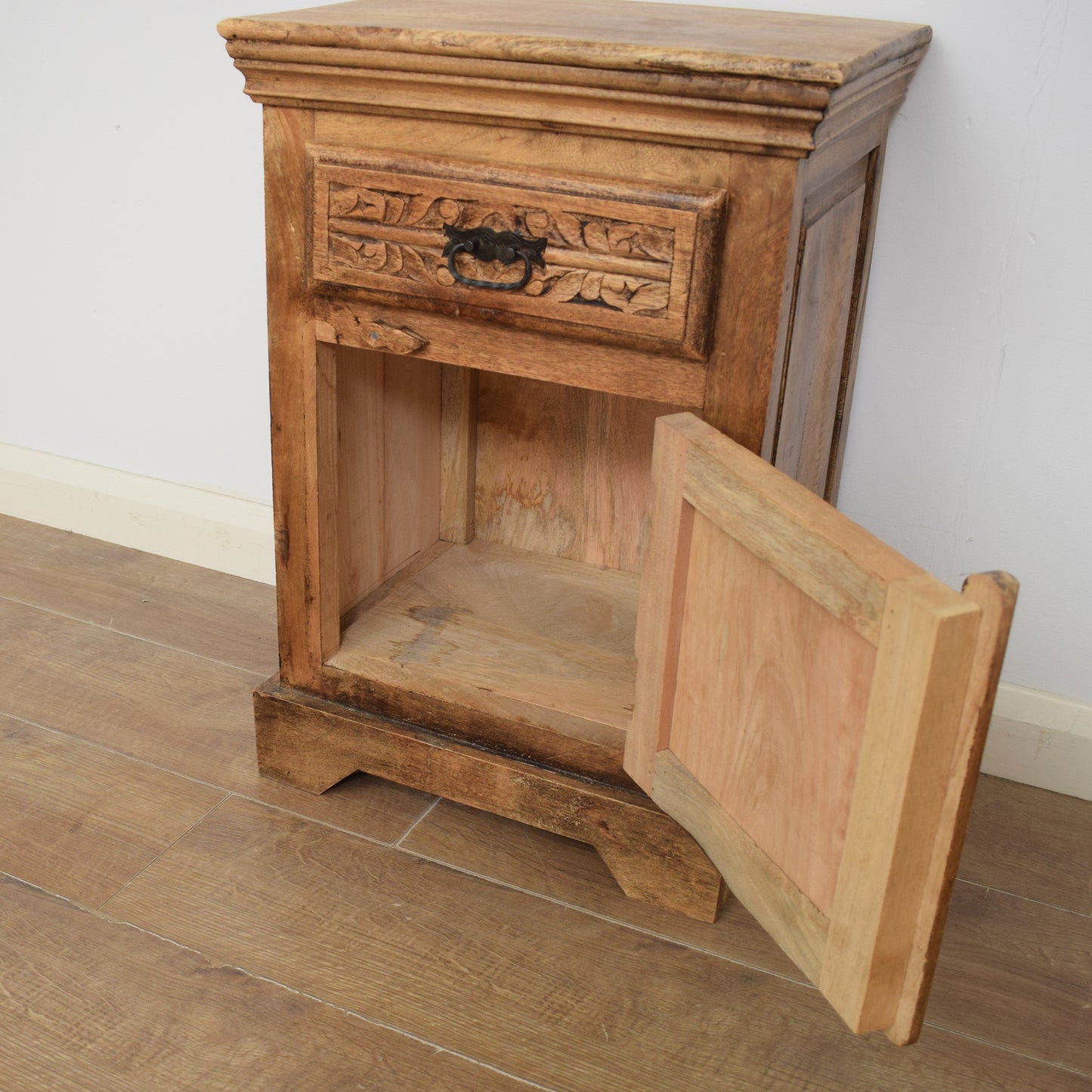 Carved Mango Bedside