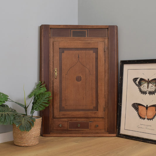 Antique Mahogany Corner Wall Unit