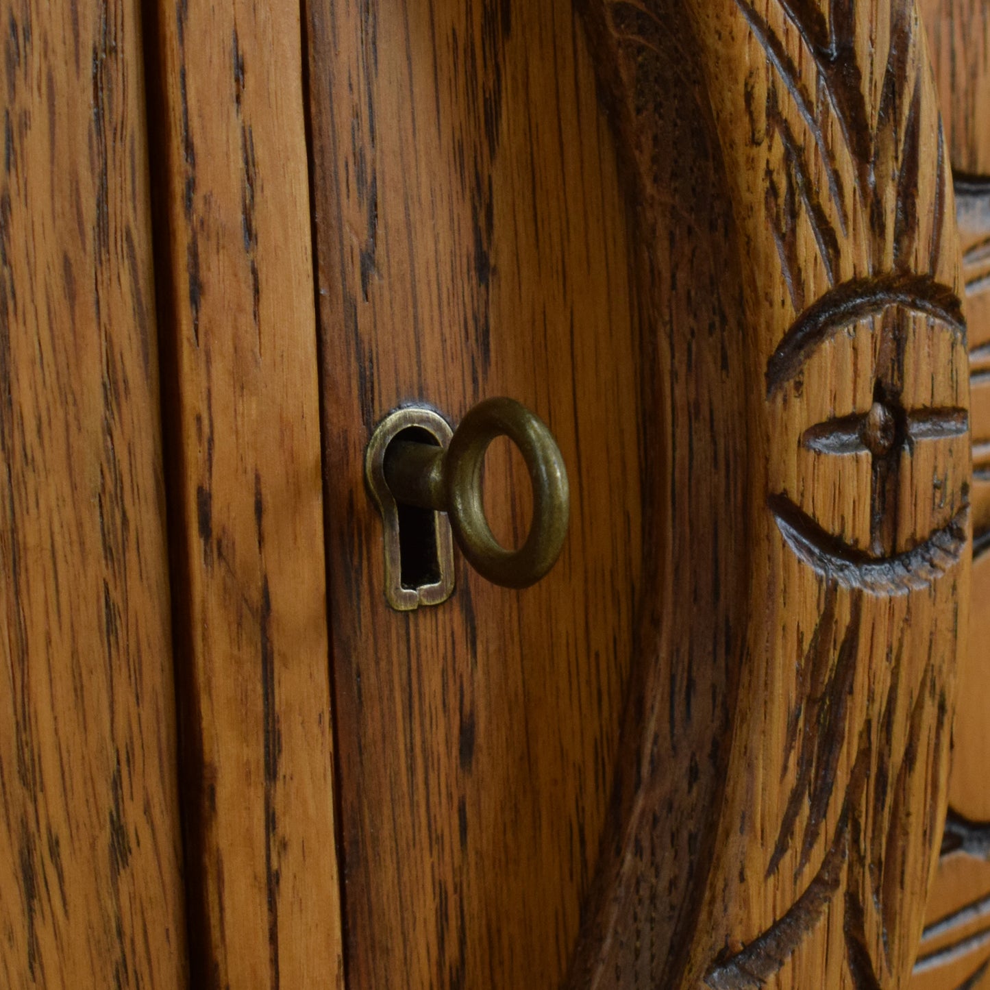 Refinished Carved Bureau