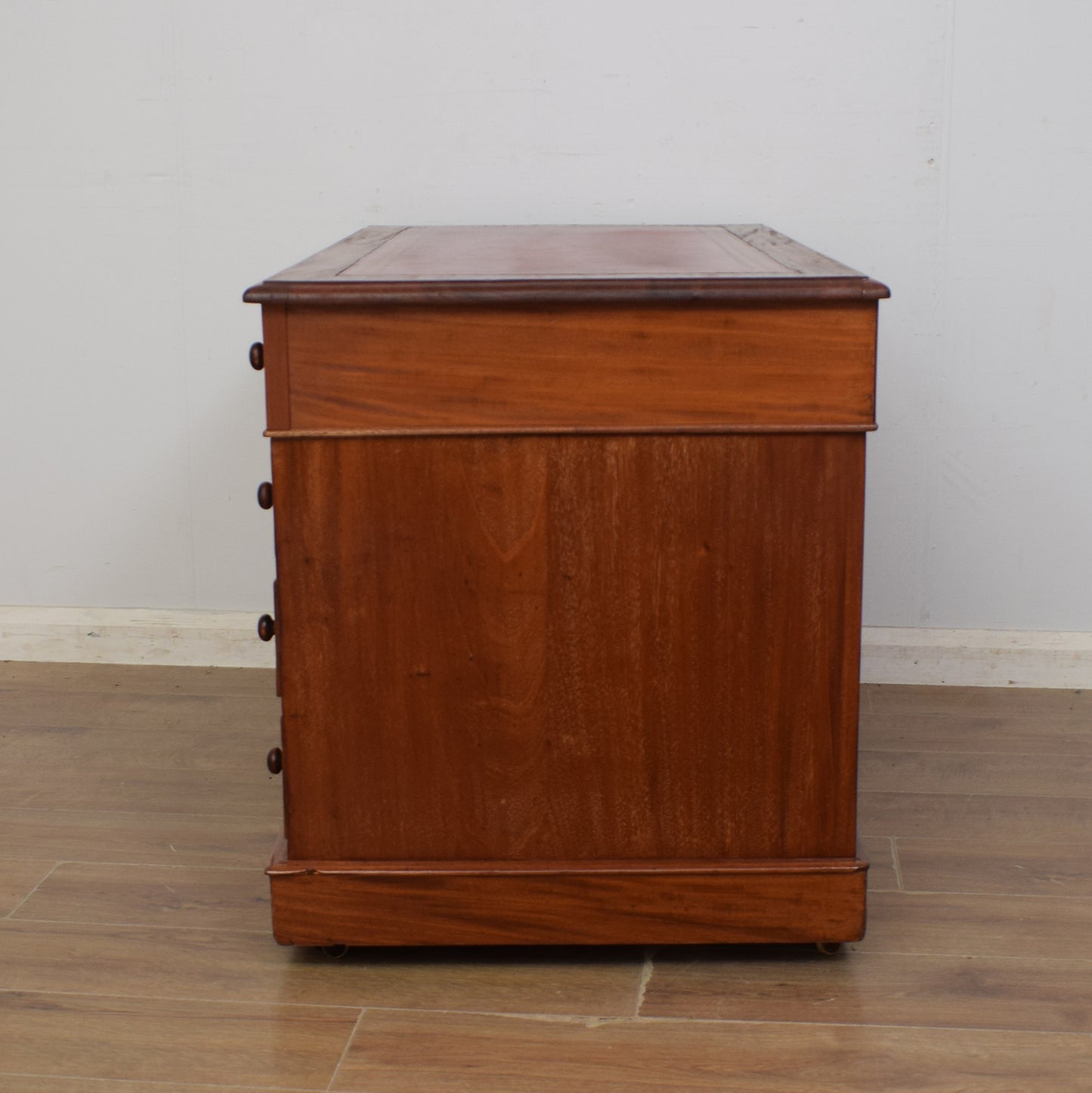 Antique Victorian Pedestal Desk