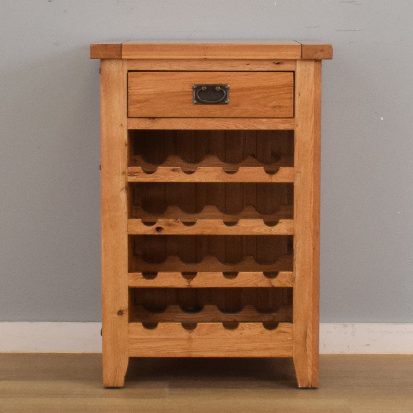 Restored Oak Bottle Rack
