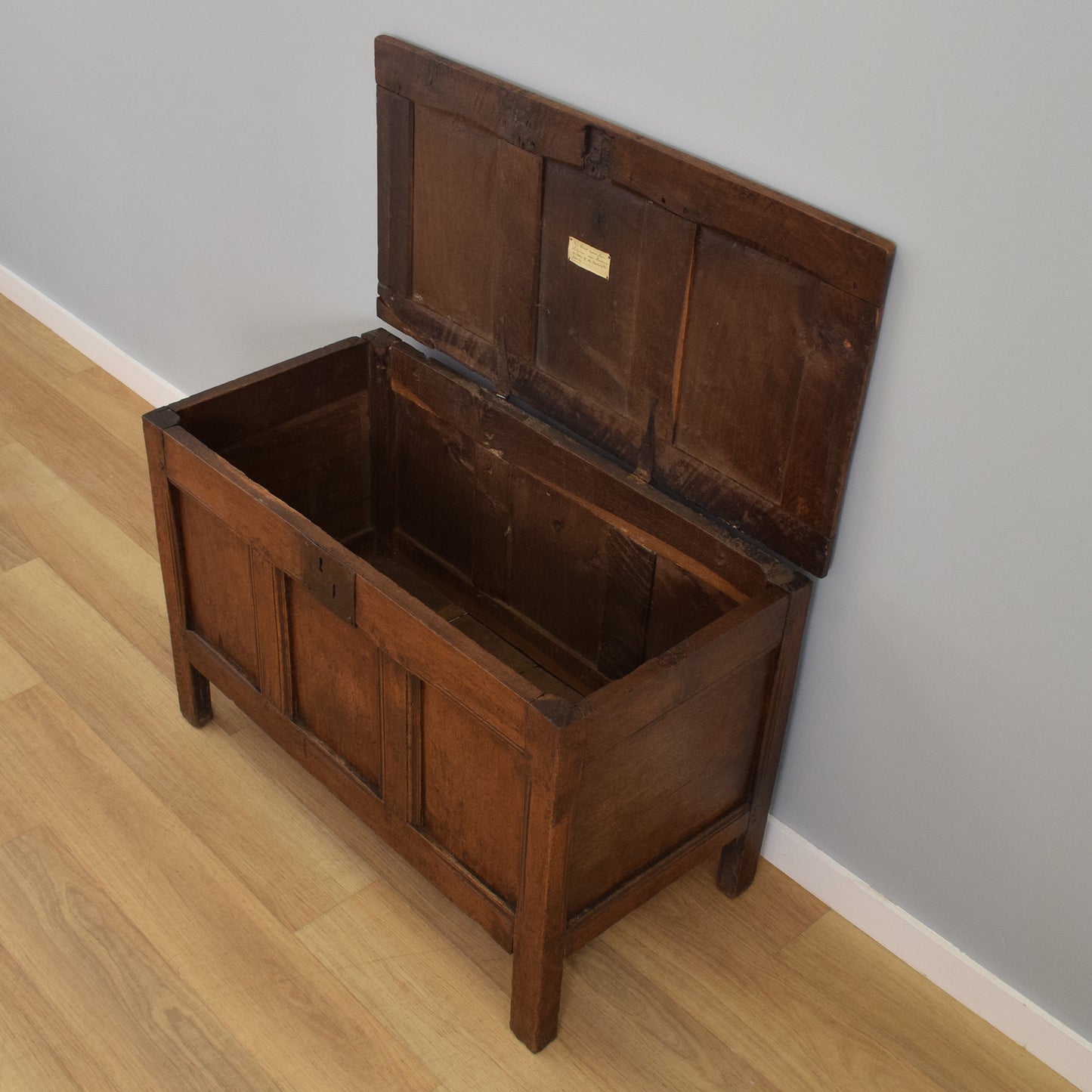 Rustic Oak Blanket Box