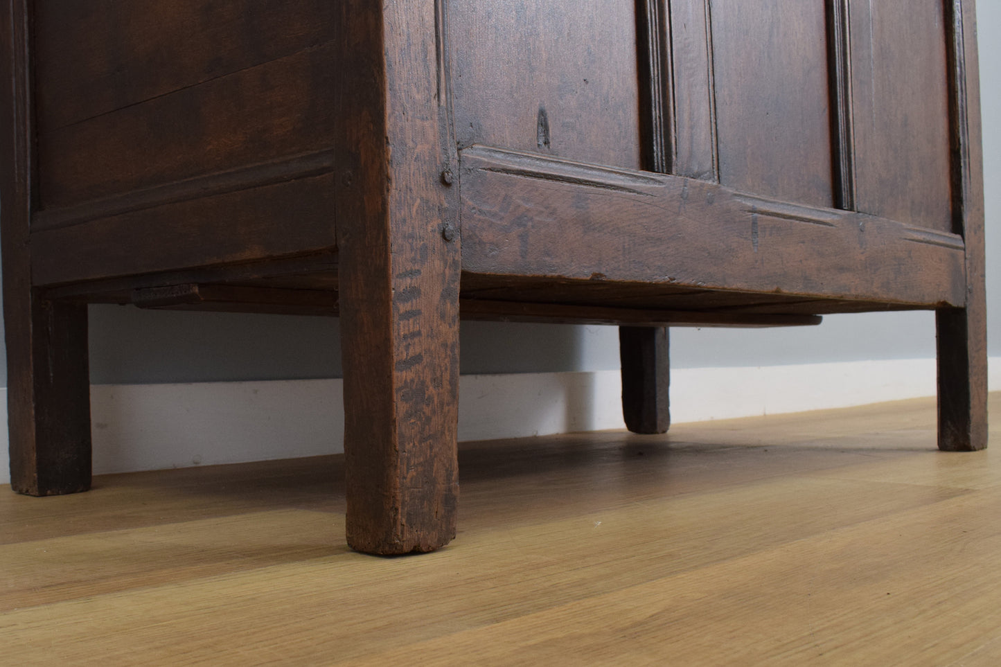 Rustic Oak Blanket Box