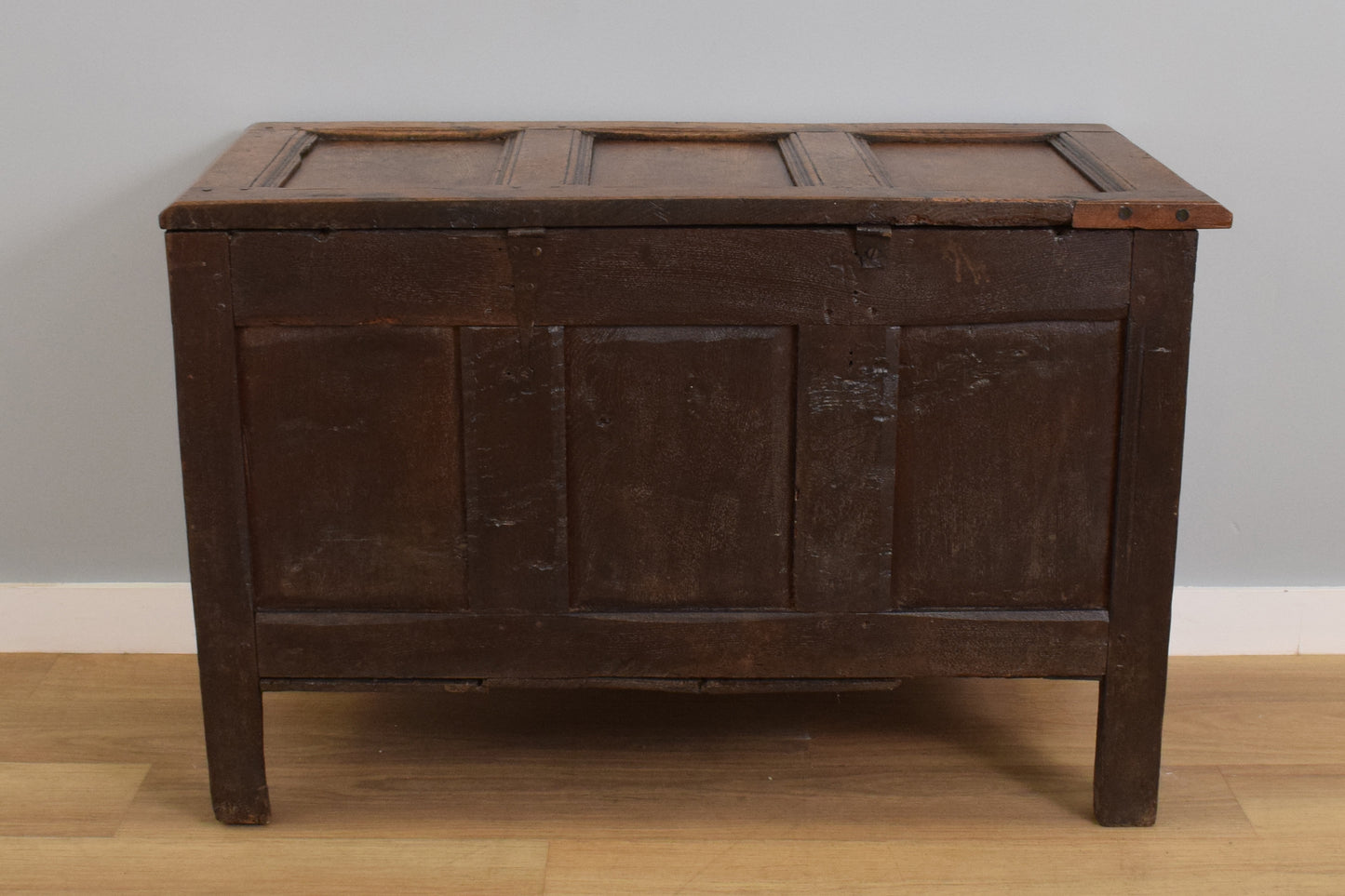 Rustic Oak Blanket Box