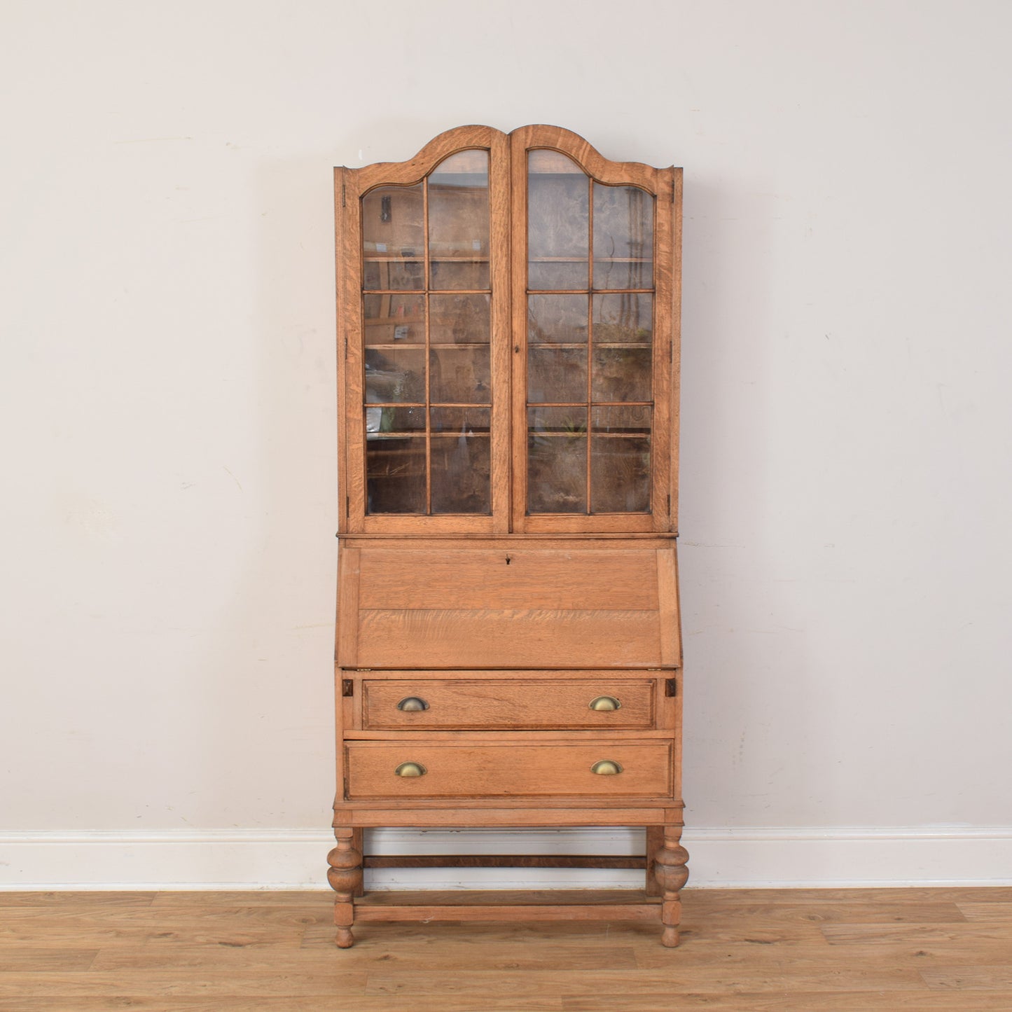 Oak Bureau Bookcase