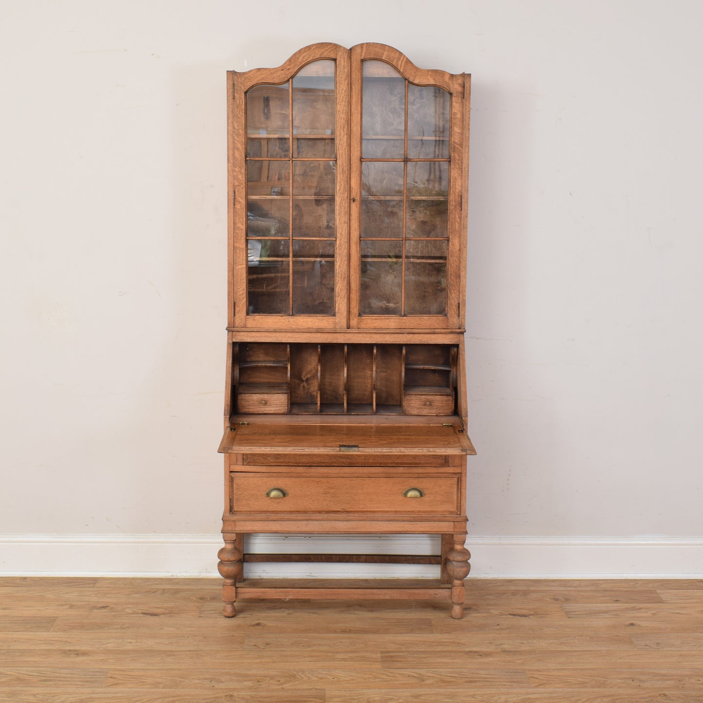 Oak Bureau Bookcase