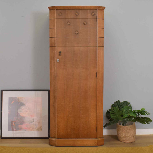 Refinished Single-Door Hallrobe