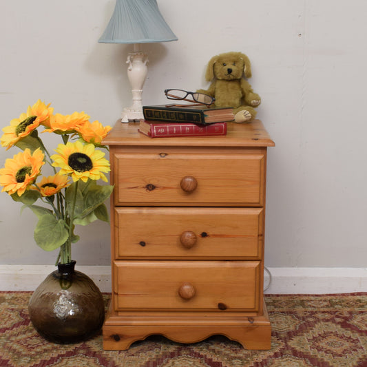 Pine Bedside