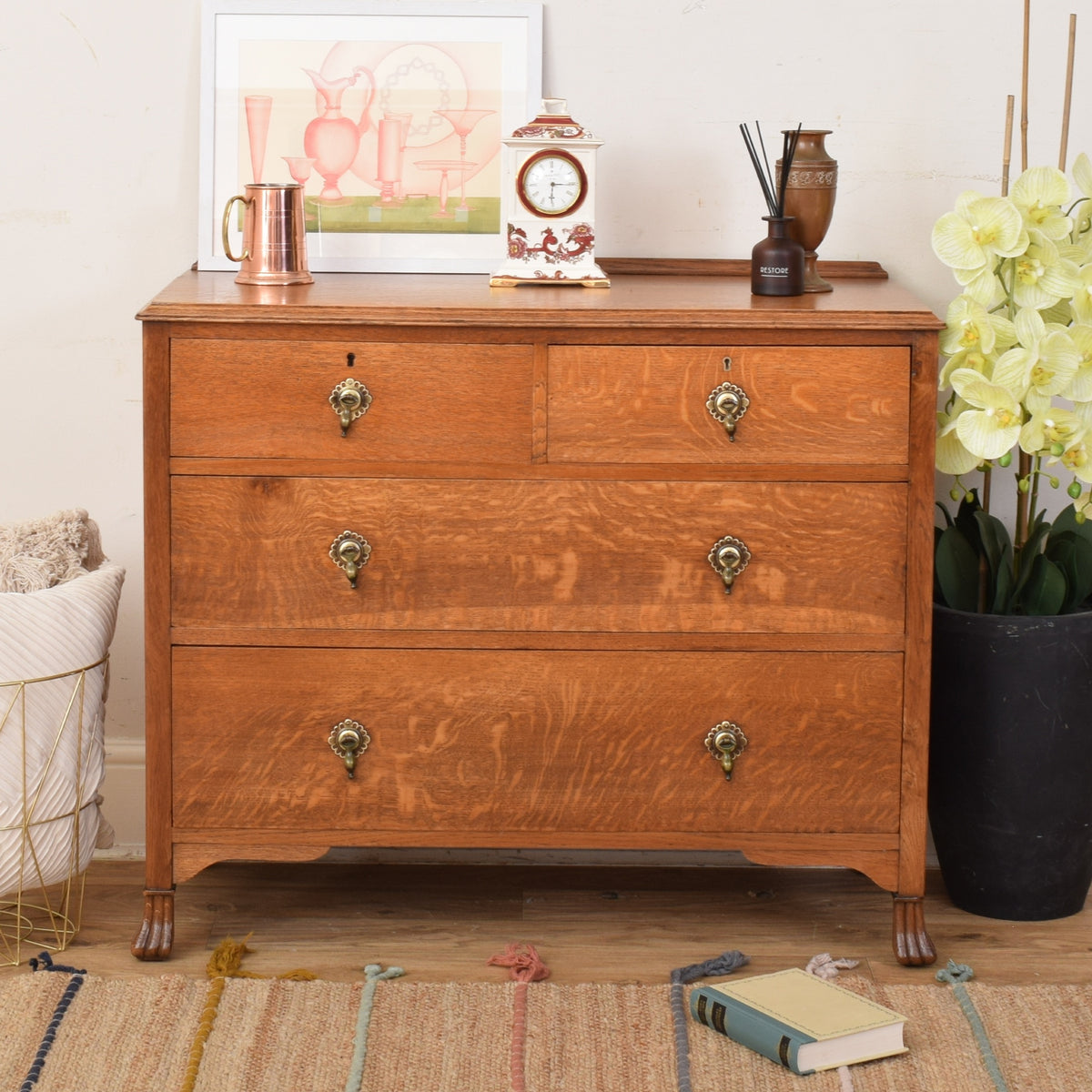 Oak Chest Of Drawers