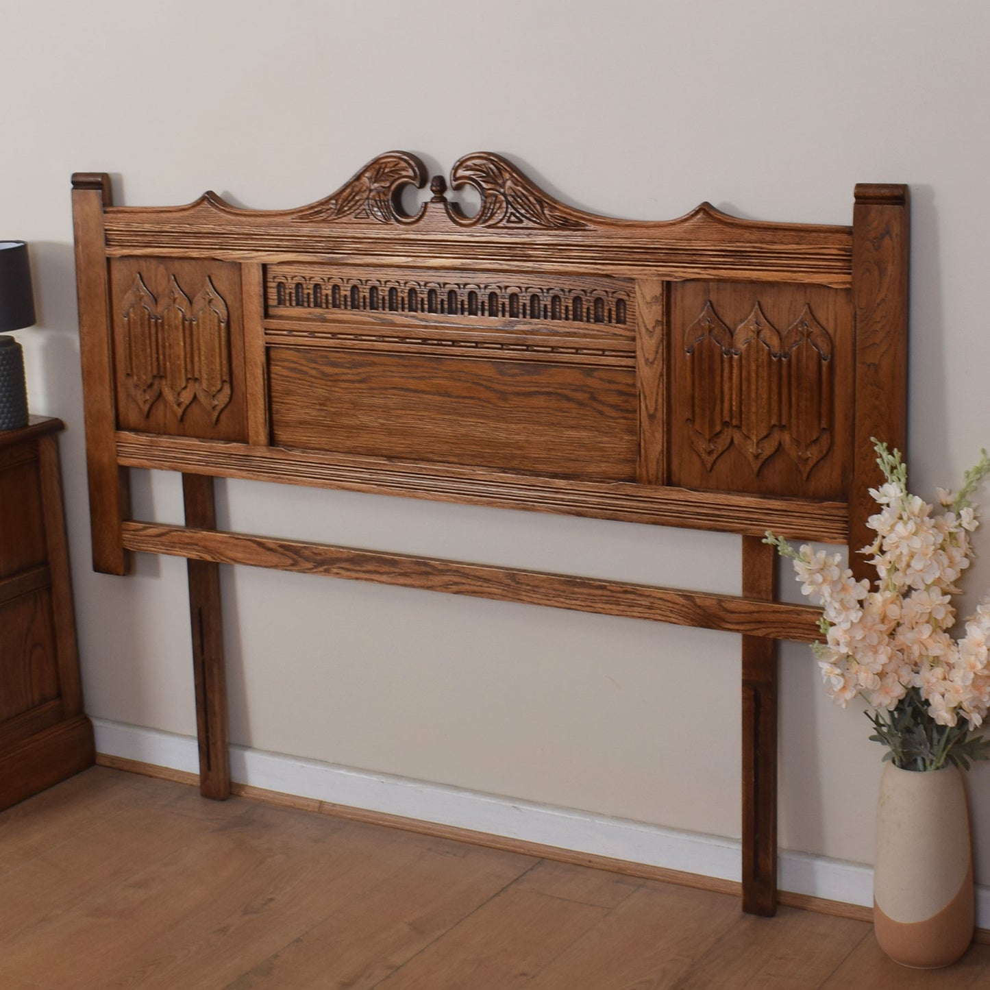 Old Charm Oak Divan Headboard