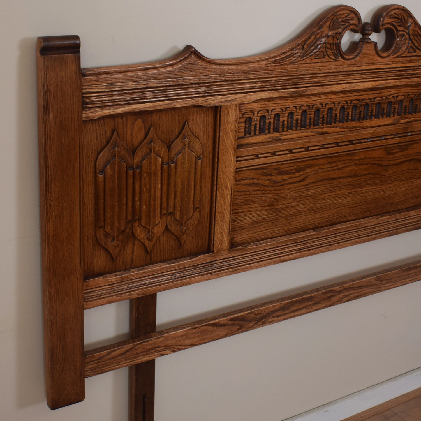 Old Charm Oak Divan Headboard