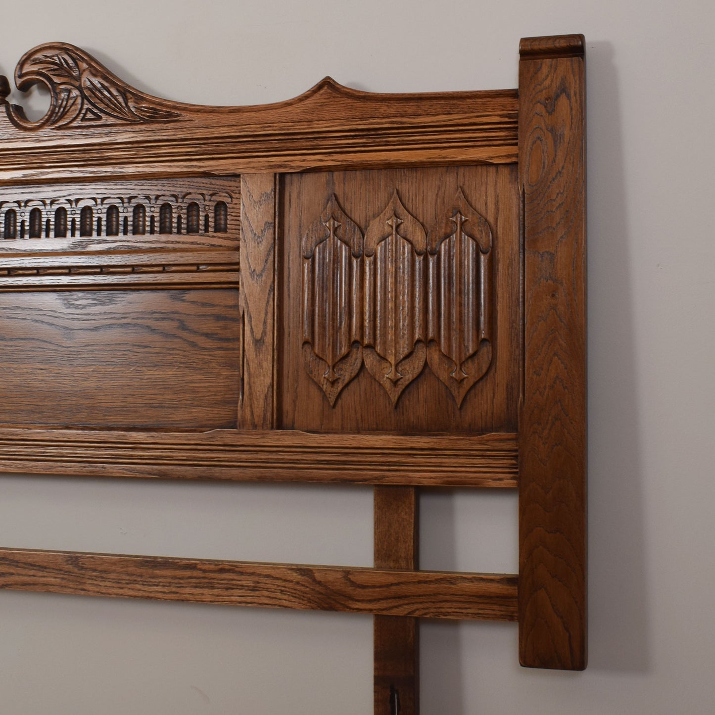 Old Charm Oak Divan Headboard