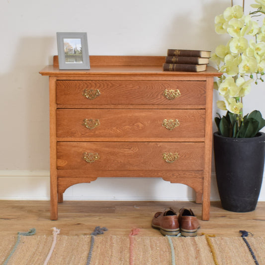 Solid Oak Chest Of Drawers