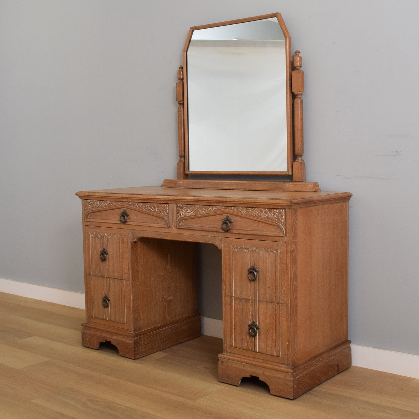 Vintage Oak Dressing Table