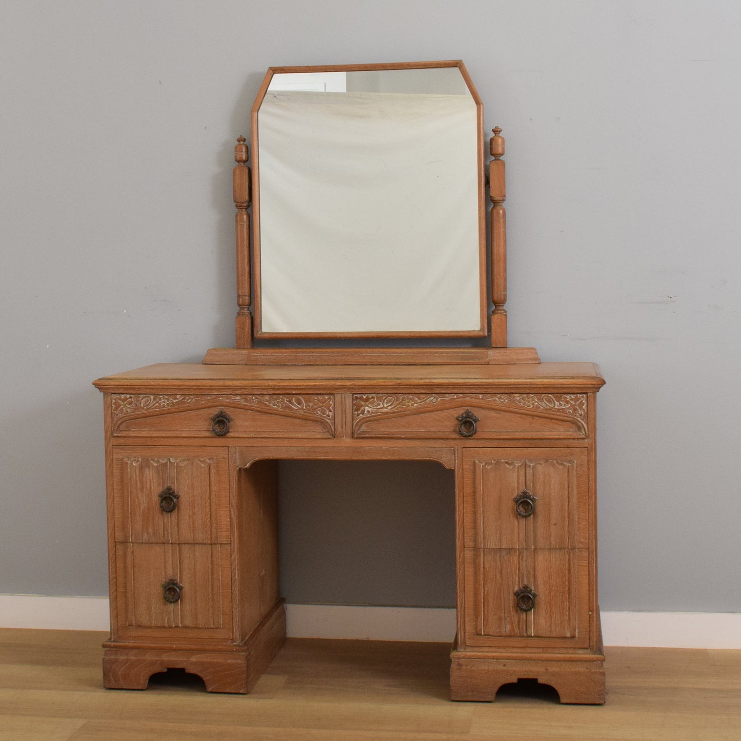 Vintage Oak Dressing Table