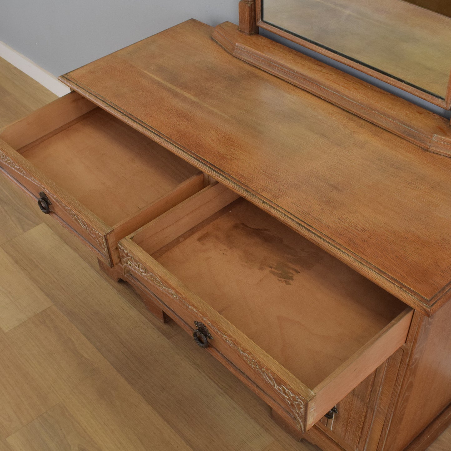 Vintage Oak Dressing Table