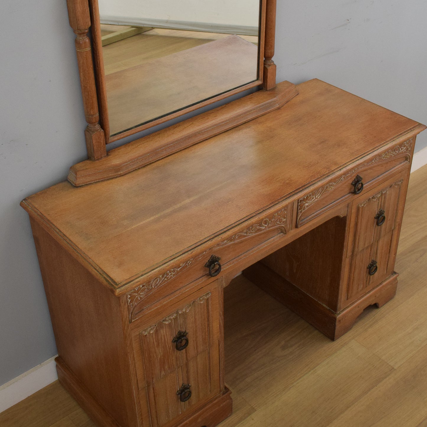 Vintage Oak Dressing Table