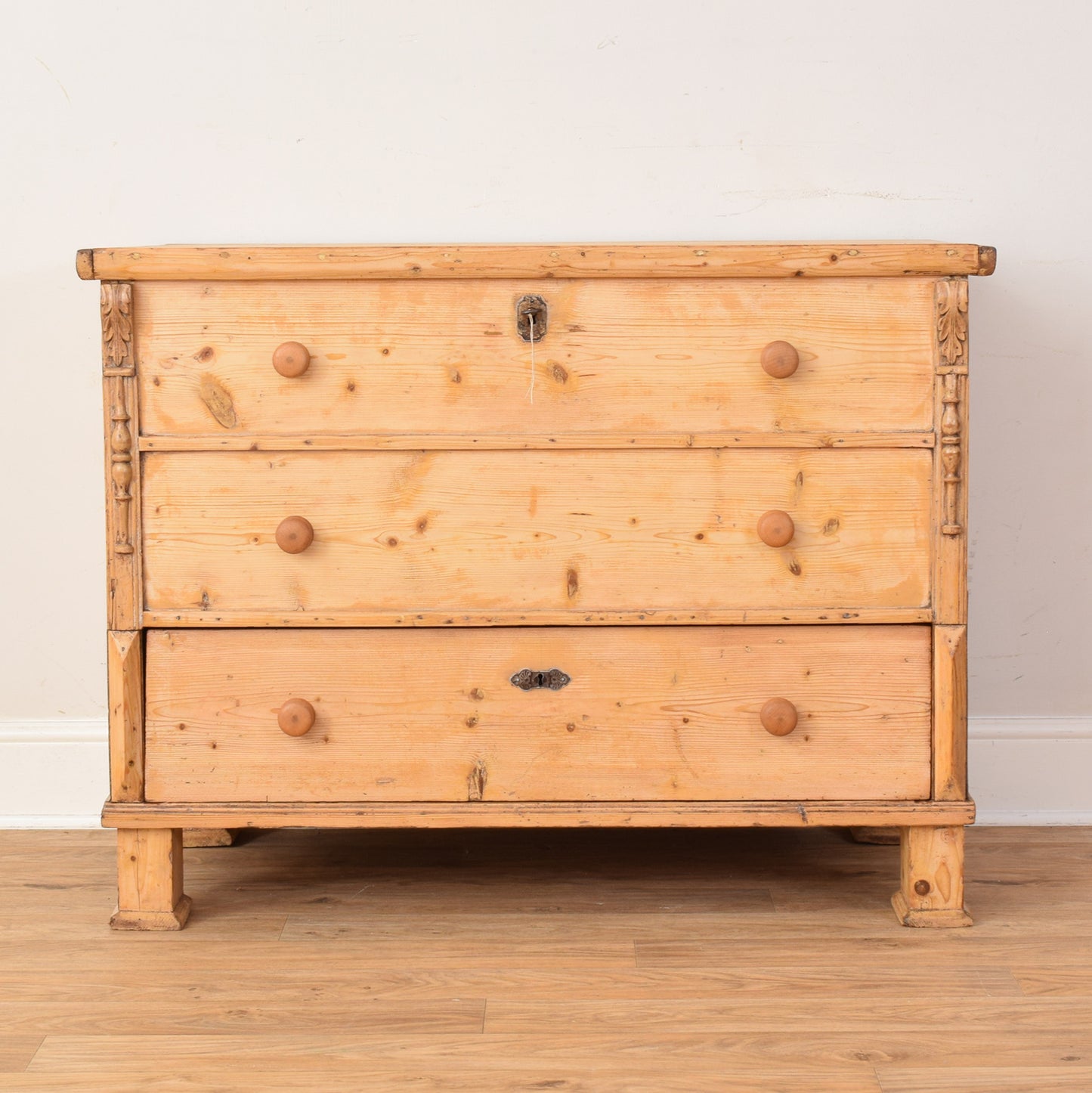 Antique Pine Mule Chest