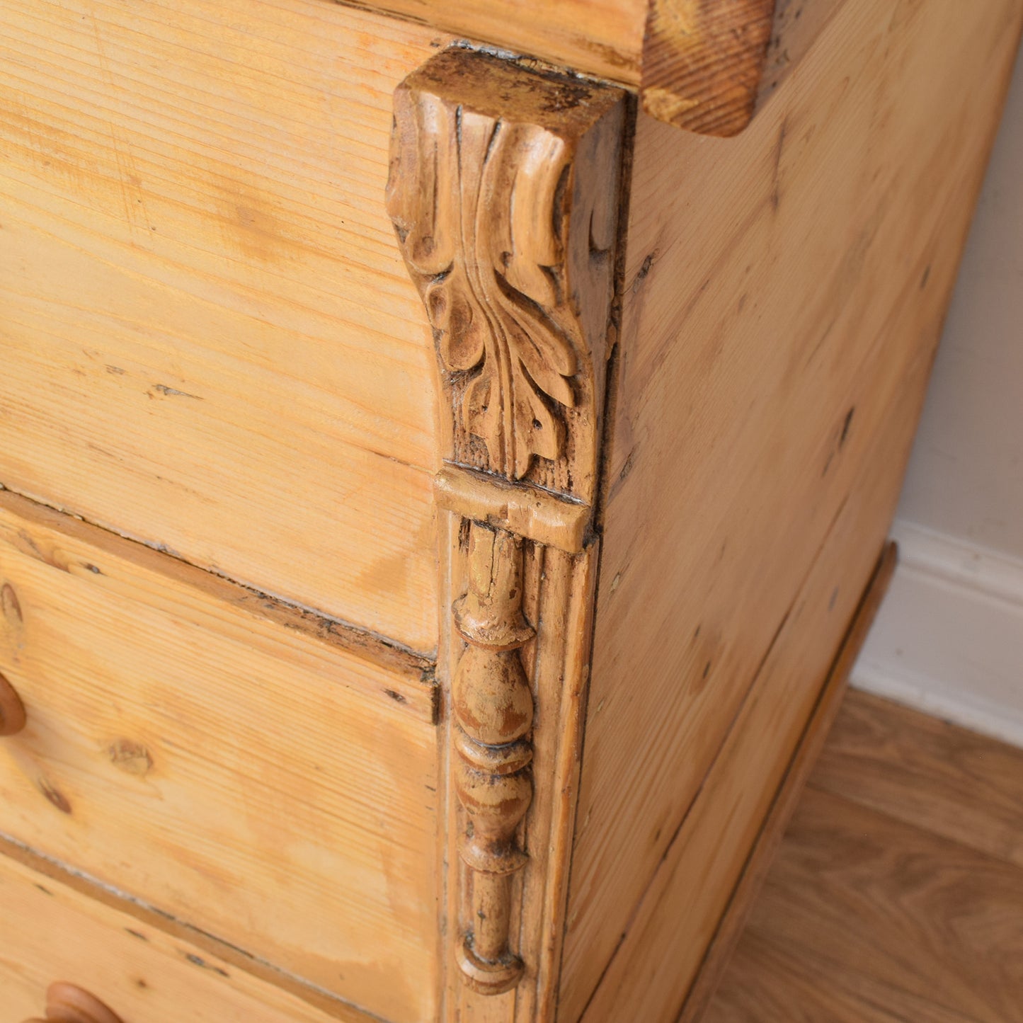 Antique Pine Mule Chest