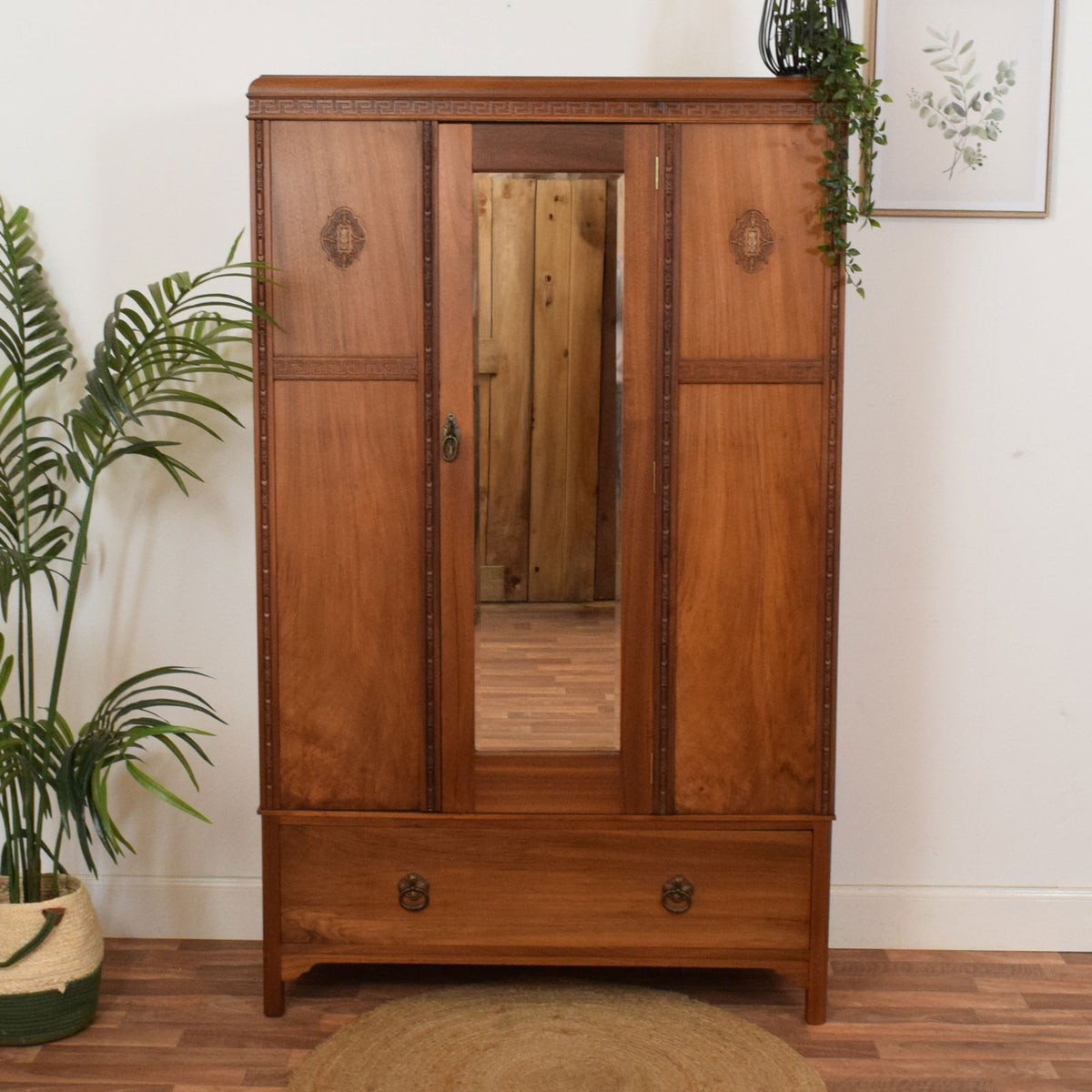 Restored Mahogany Hallrobe