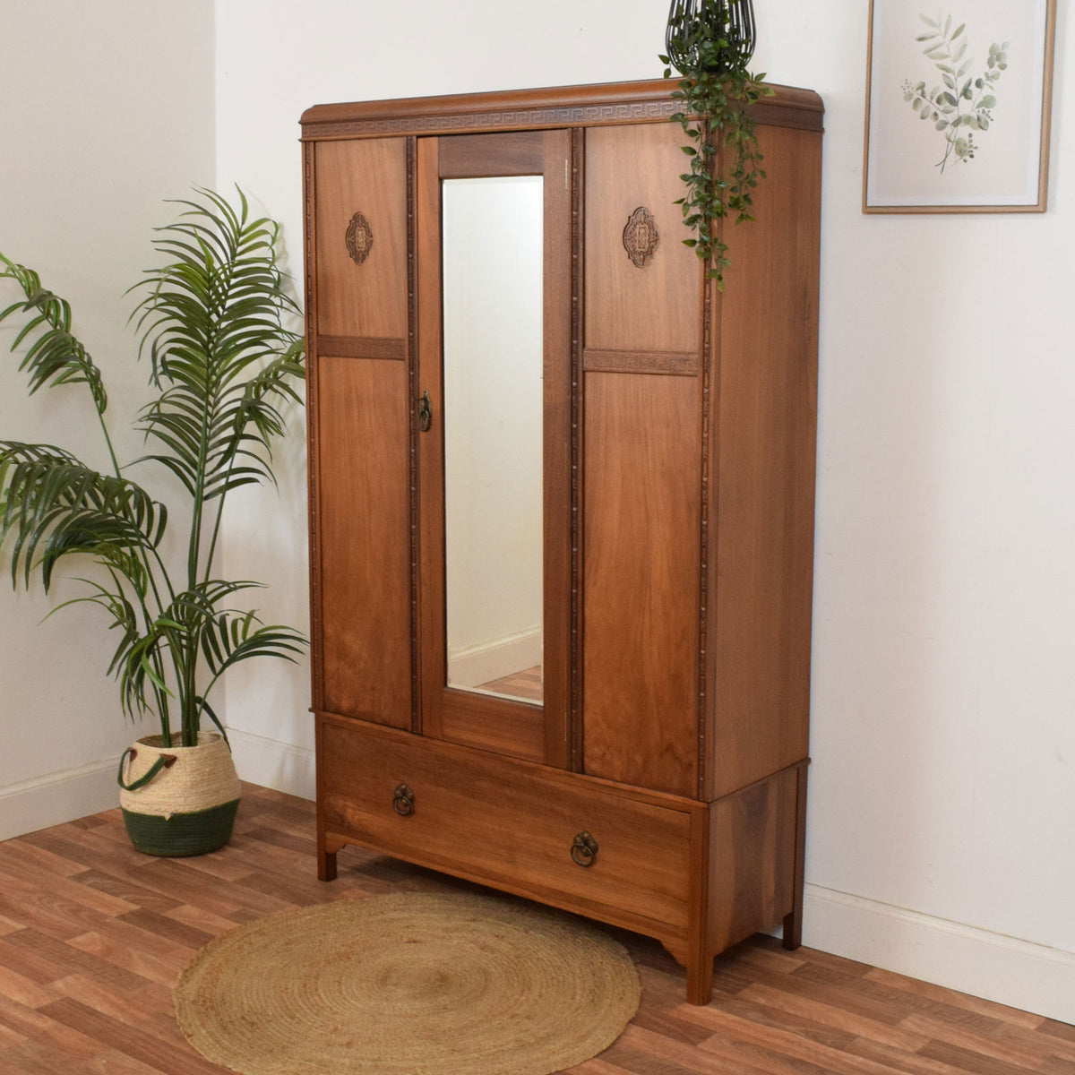 Restored Mahogany Hallrobe