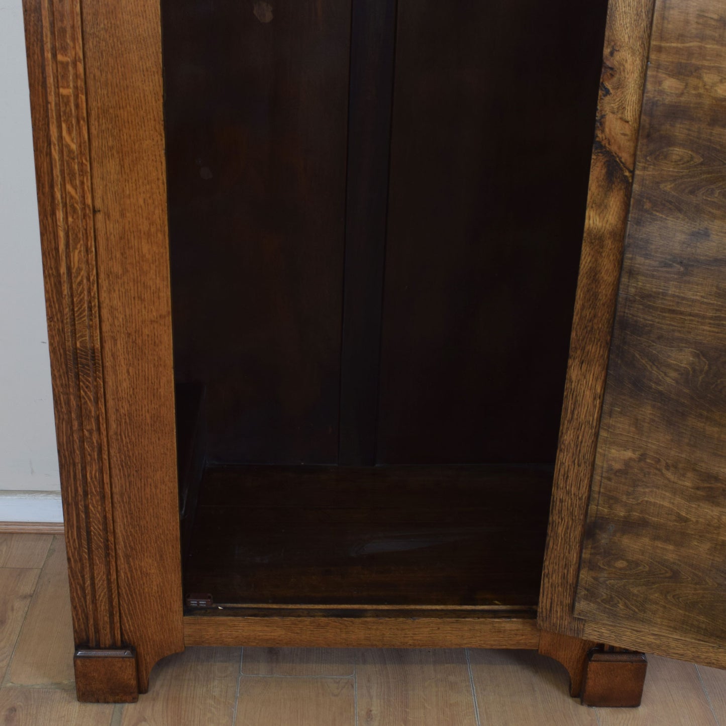 Vintage Oak Mirrored Hallrobe