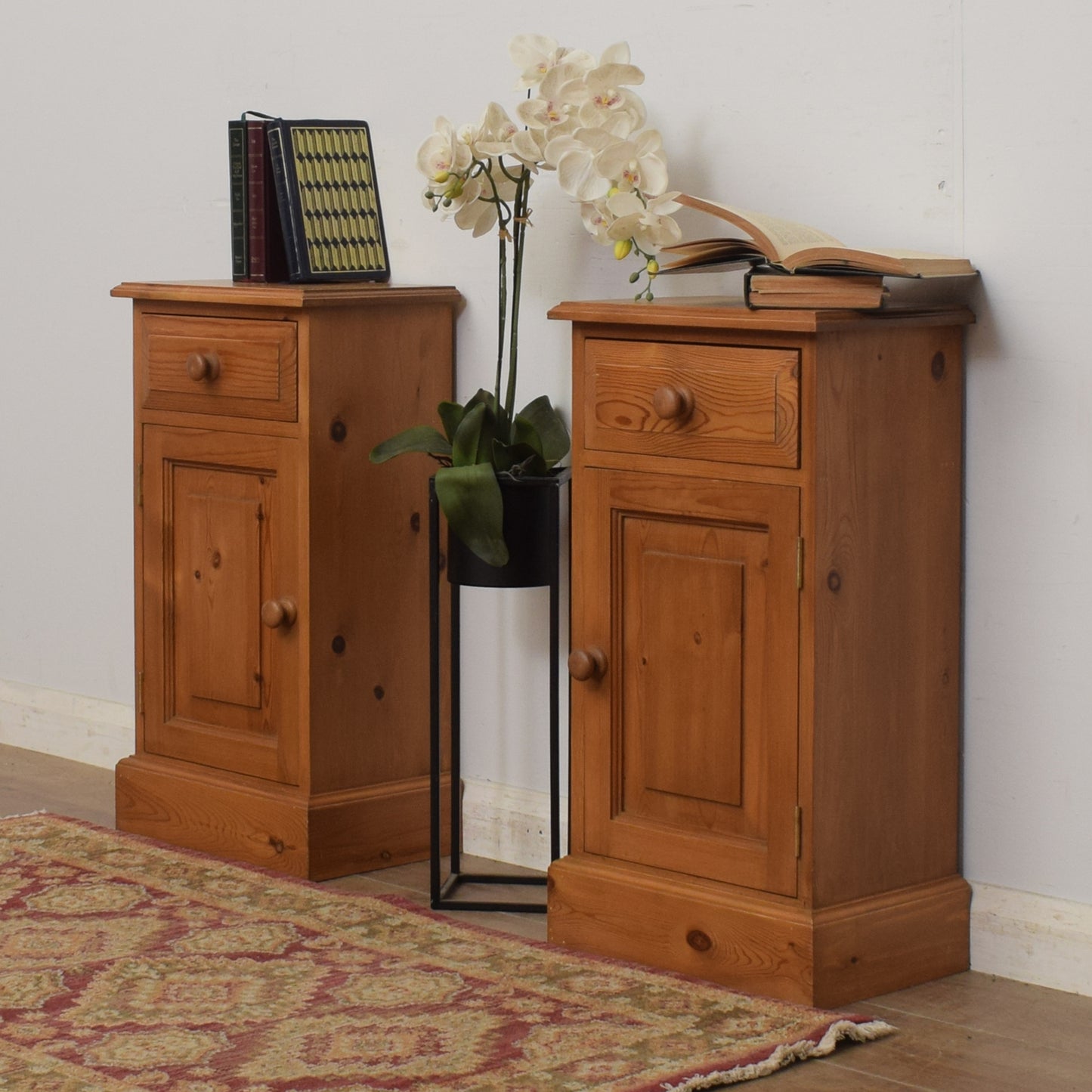 Pair of Pine Bedsides