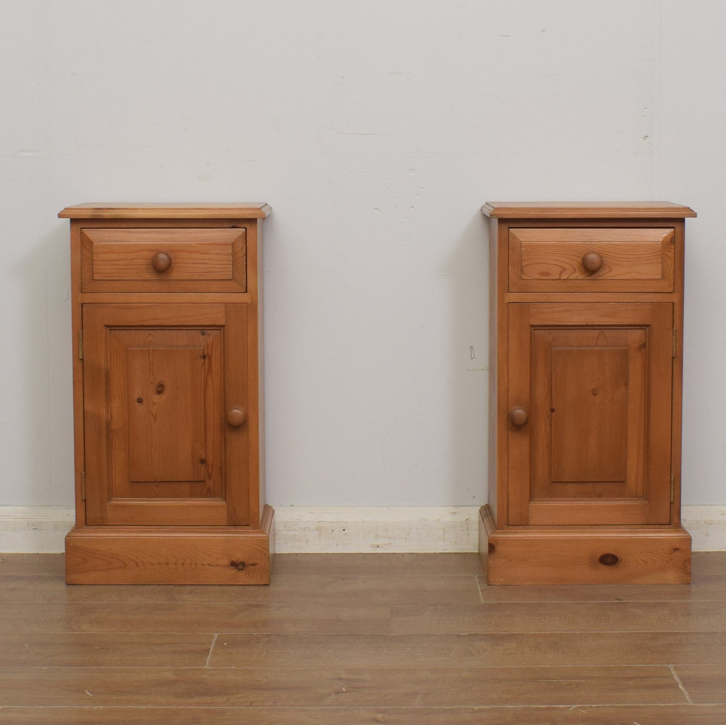 Pair of Pine Bedsides