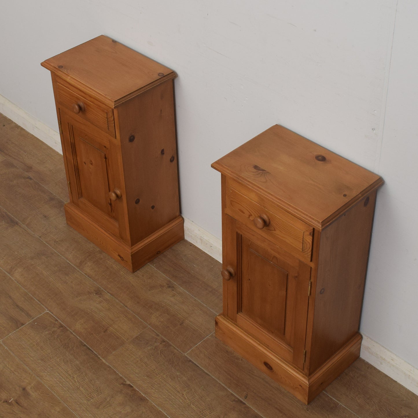 Pair of Pine Bedsides