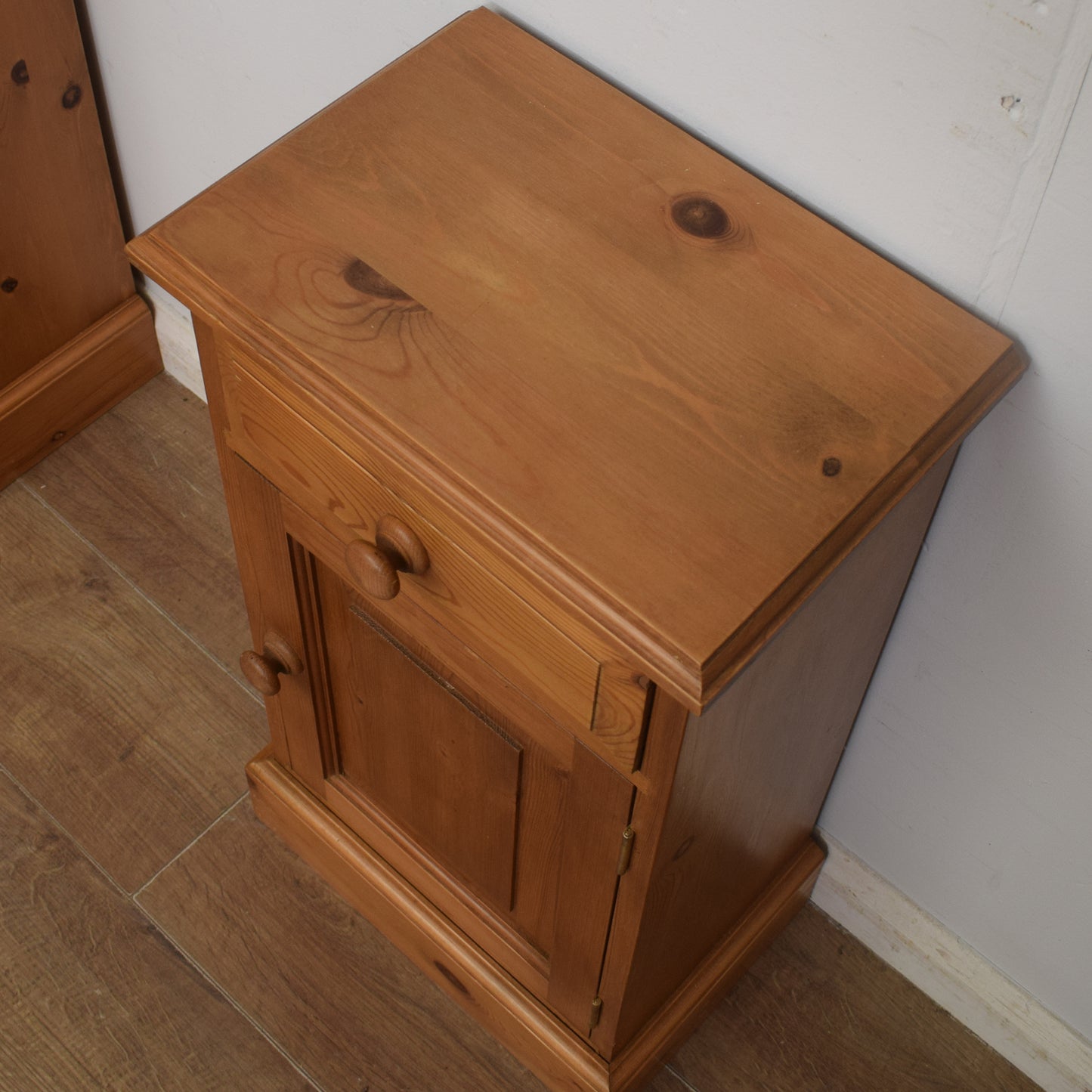 Pair of Pine Bedsides