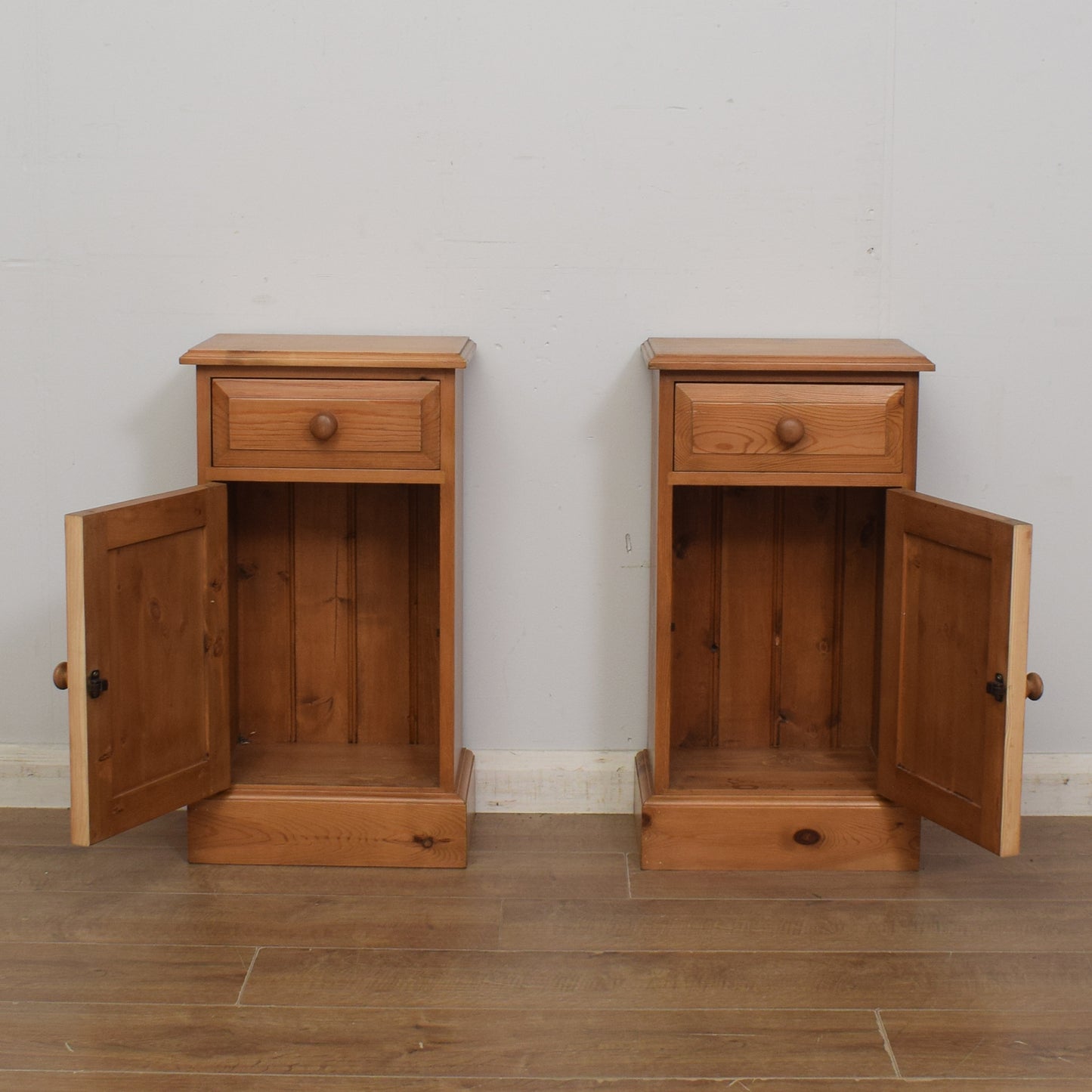 Pair of Pine Bedsides