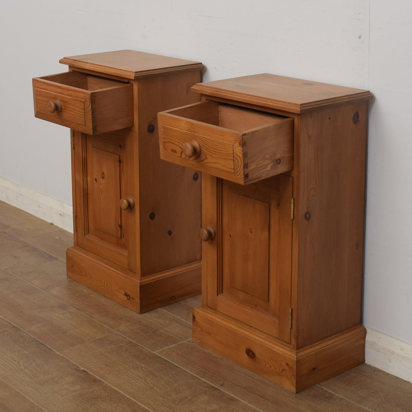 Pair of Pine Bedsides