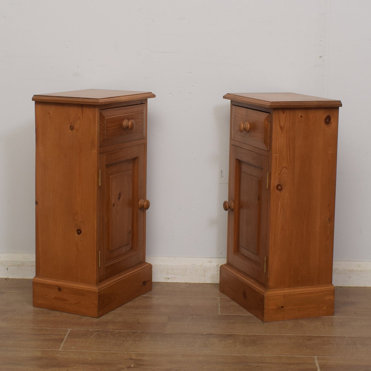 Pair of Pine Bedsides