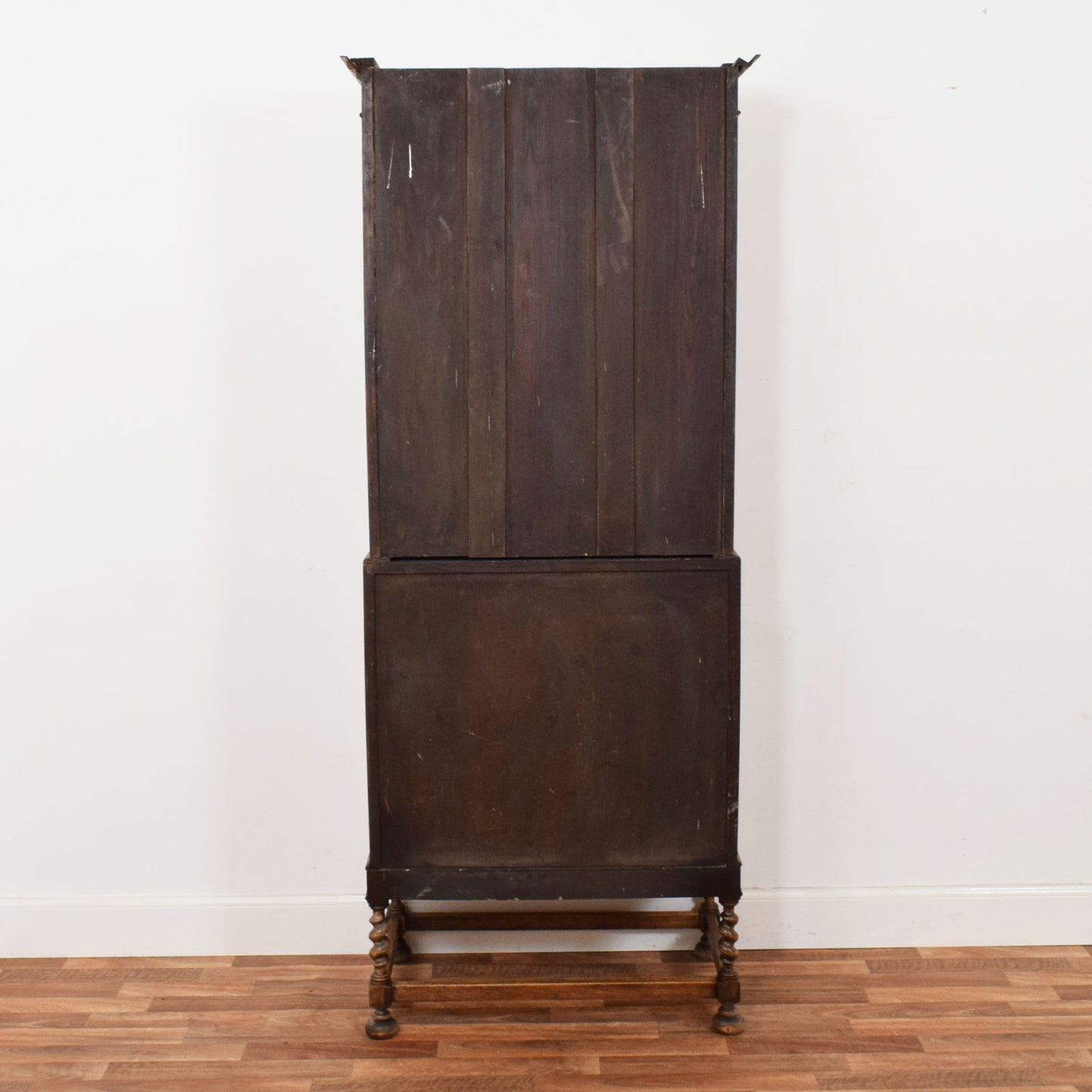 Barley Twist Oak Bureau Bookcase