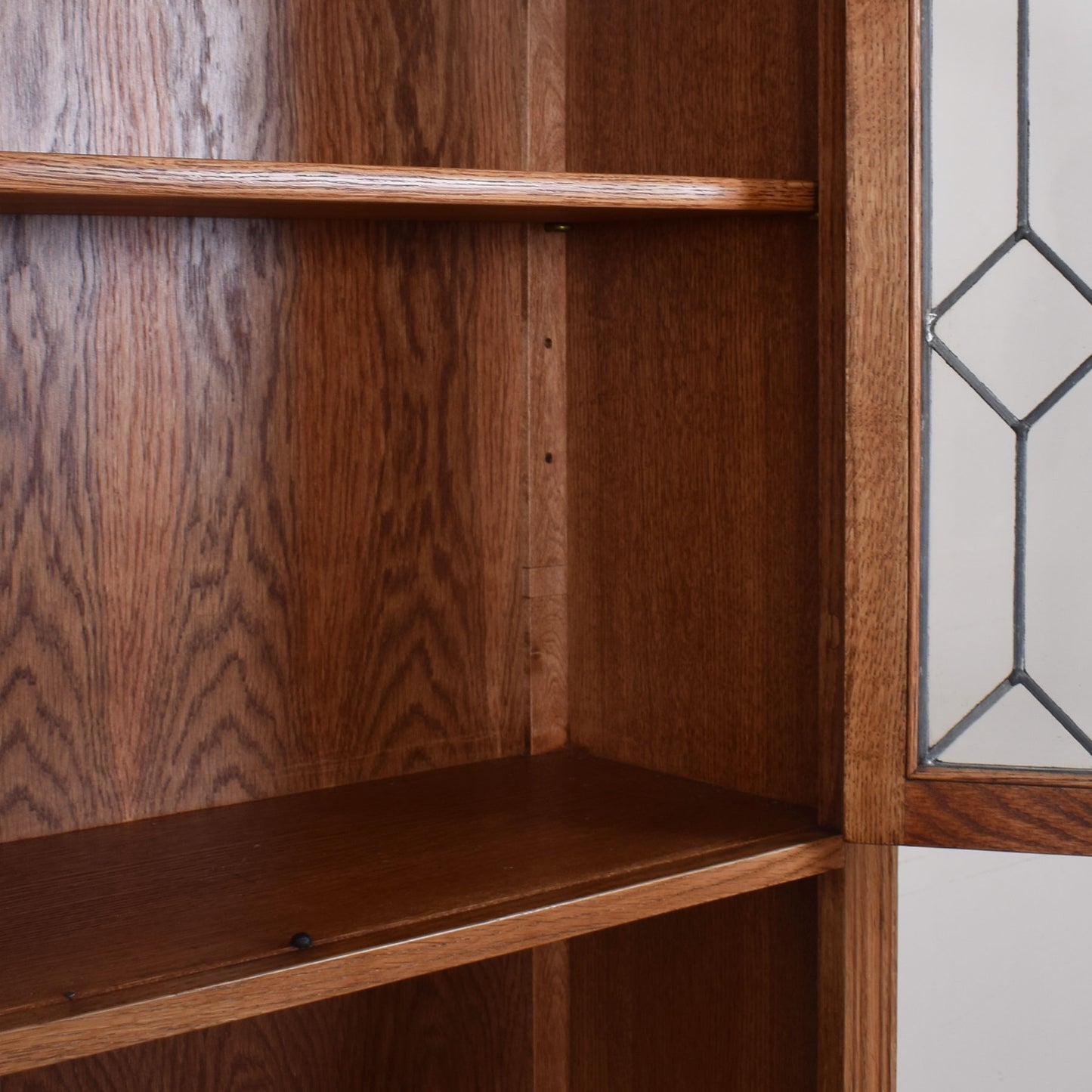 Old Charm Glazed Cabinet with Cupboard