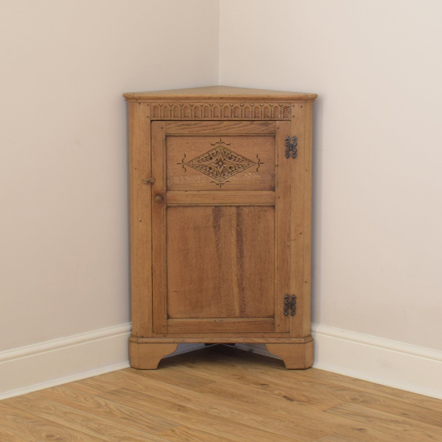 Solid Oak Corner Unit