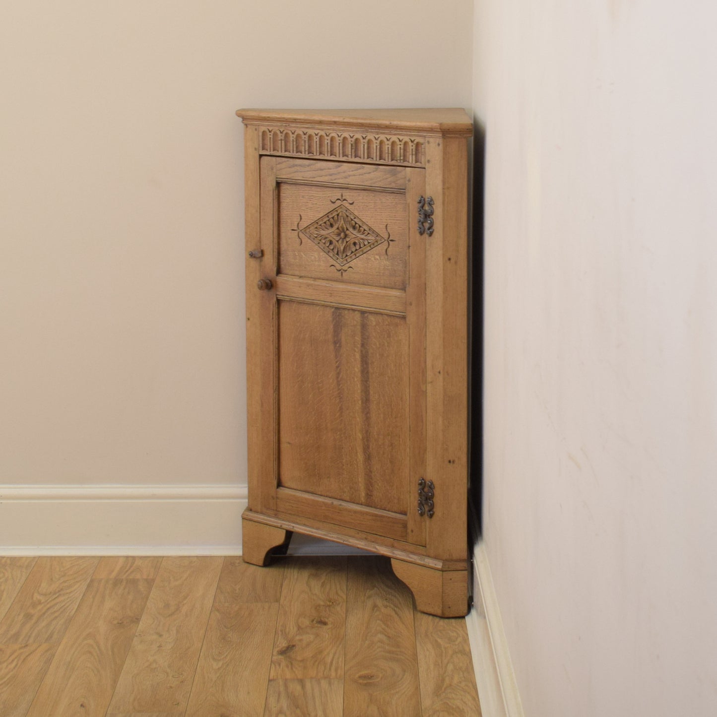 Solid Oak Corner Unit