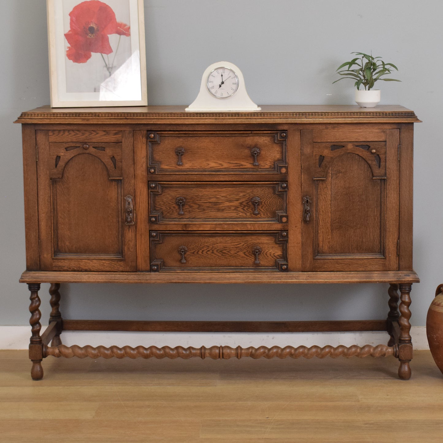Restored Oak Sideboard
